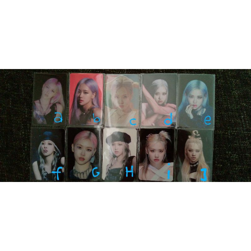blackpink flimty photocard rosé