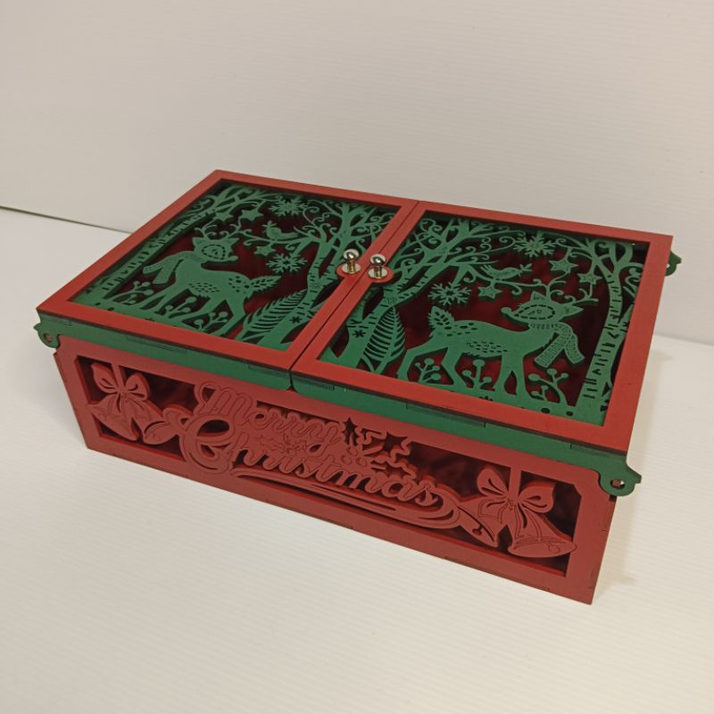 

Christmas Hampers Isi 3 Toples Menarik Laser Cutting Dekorasi Natal Minimalis