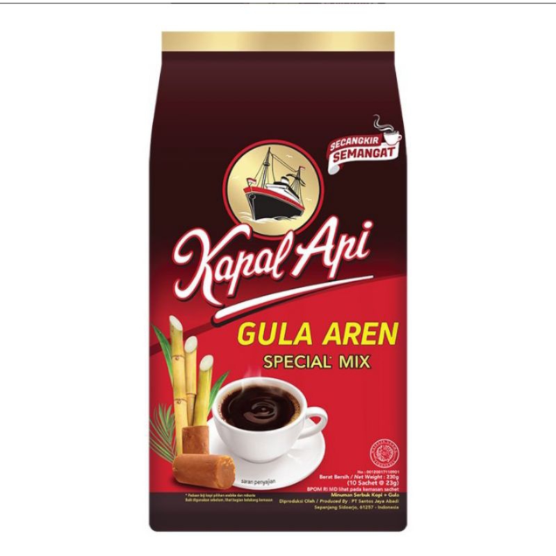 

KOPI KAPAL API GULA AREN 10X23gr