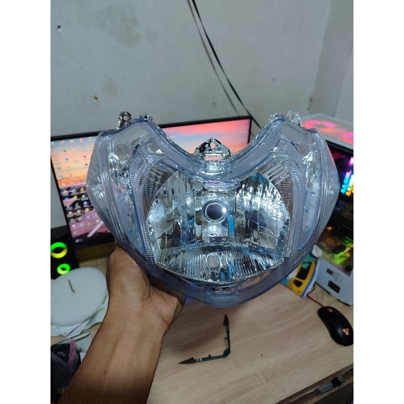 REFLEKTOR LAMPU DEPAN SET MIKA LAMPU MIO M3 MIO Z BERKWALITAS