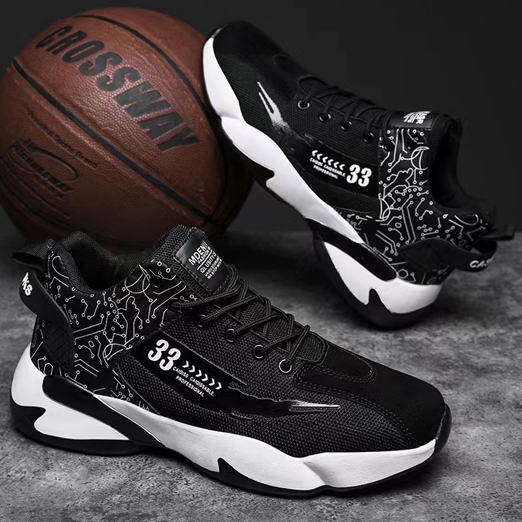 Perfect Sepatu Sneakers Pria Import 121304 Sepatu Basket Pria Sepatu Olahraga Lari Casual Ramayana