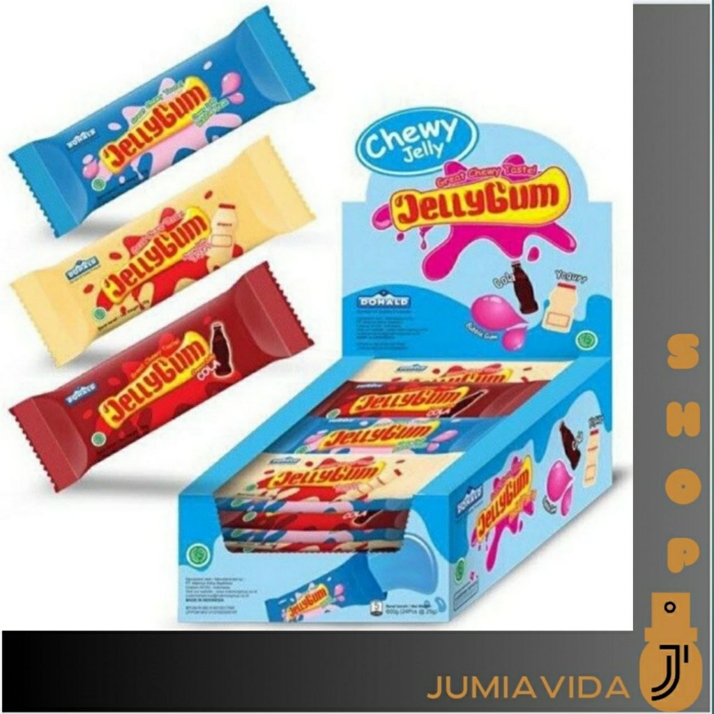 

Donald Chewy Jellygum 24 gr Yoghurt Bubblegum Cola Lychee leci grape - Cola