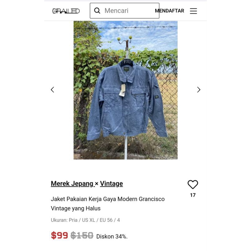Work Jacket Vintage Grancisco