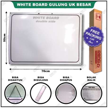 

White Board Portable Besar * Papan Tulis Tempel ~ Whiteboard Gulung