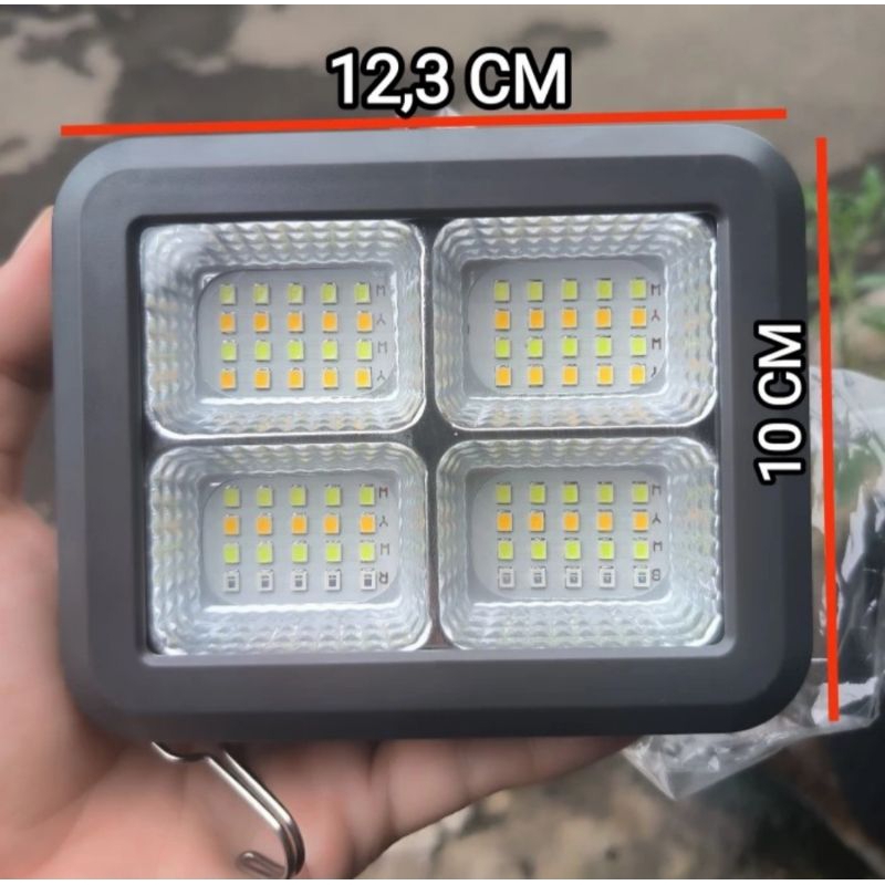 KAWACHI LAMPU EMERGENCY LED SOROT SOLAR PANEL LAMP FHS-10 10 WATT IP66