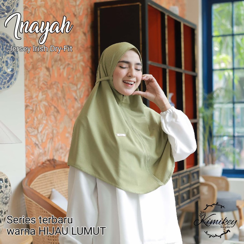 Big sale 12.12 Hijab instan Kimikey Bergo INAYAH menutup dada original premium