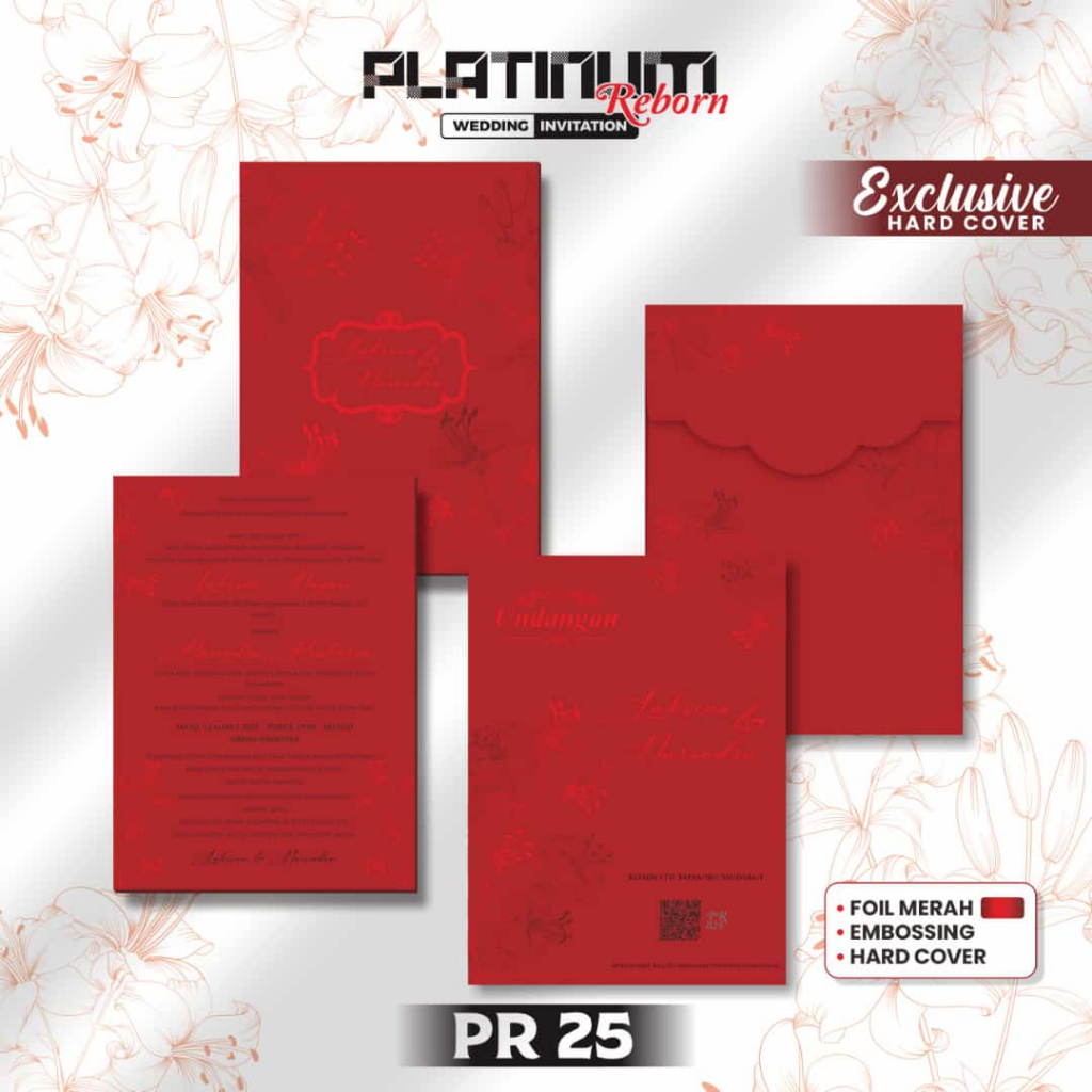 Blangko Undangan Platinum PR 025 | Blangko Undangan kosong | Kertas Undangan Kosong Murah