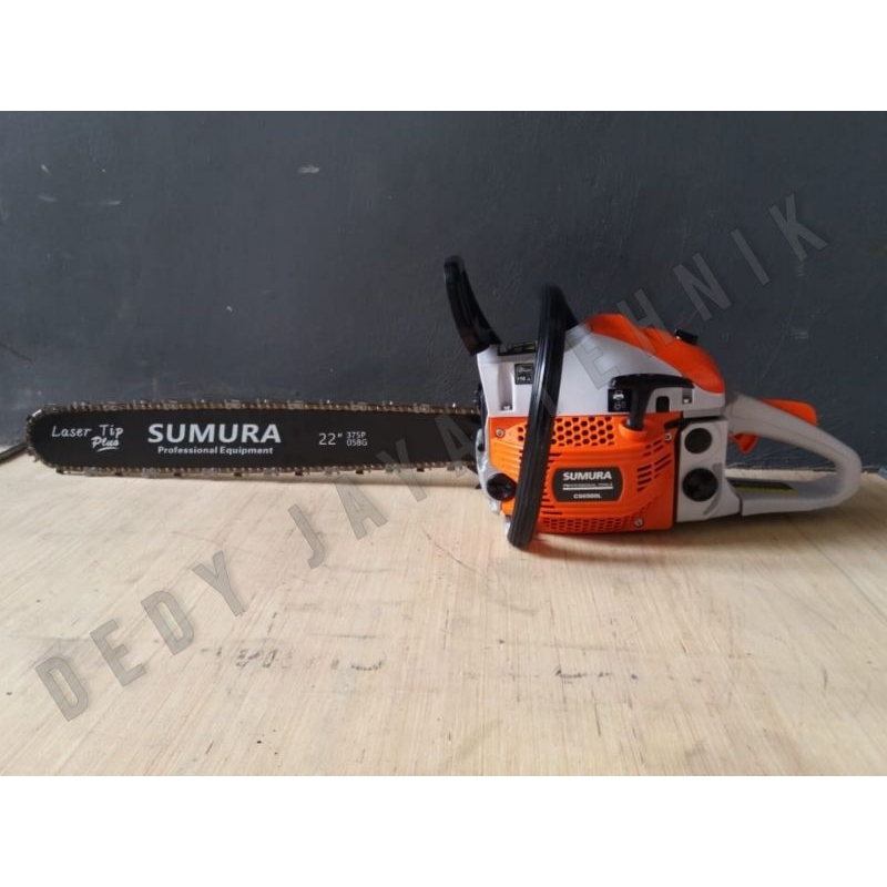 Mesin Gergaji Kayu Chain Saw SUMURA 22 inch Laser Tip - Chainsaw SUMURA CS6500S
