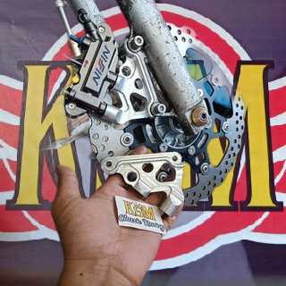 Breket Caliper Nisin Mono Block disck 300 breket caliper cnc nisin monoblock 4piston pnp MP Tiger