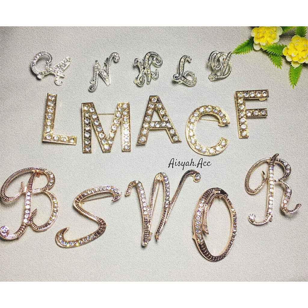 ACC08 - Bros Huruf/Bros Abjad/Huruf Latin/Huruf kecil/Bros huruf Korea