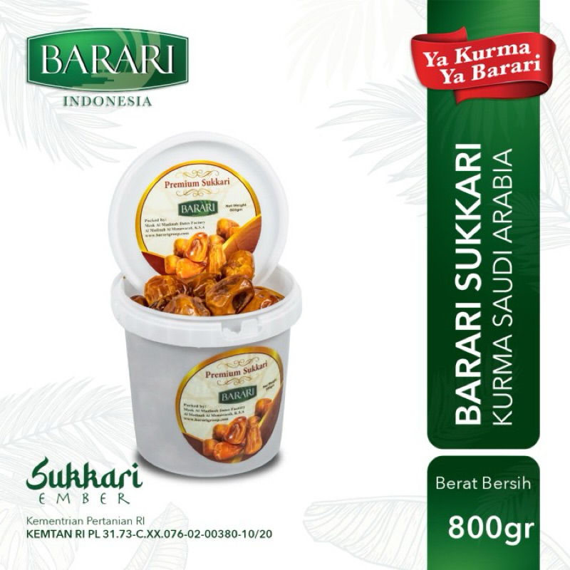 

[ASLI] PREMIUM Sukkari Kurma Barari 800 Gram