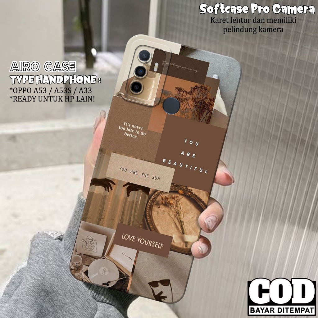 Case Oppo A53 / A53S / A33 - Fashion Case Aesthetic- Softcase Oppo A53 / A53S / A33 - Silikon Pro Ca