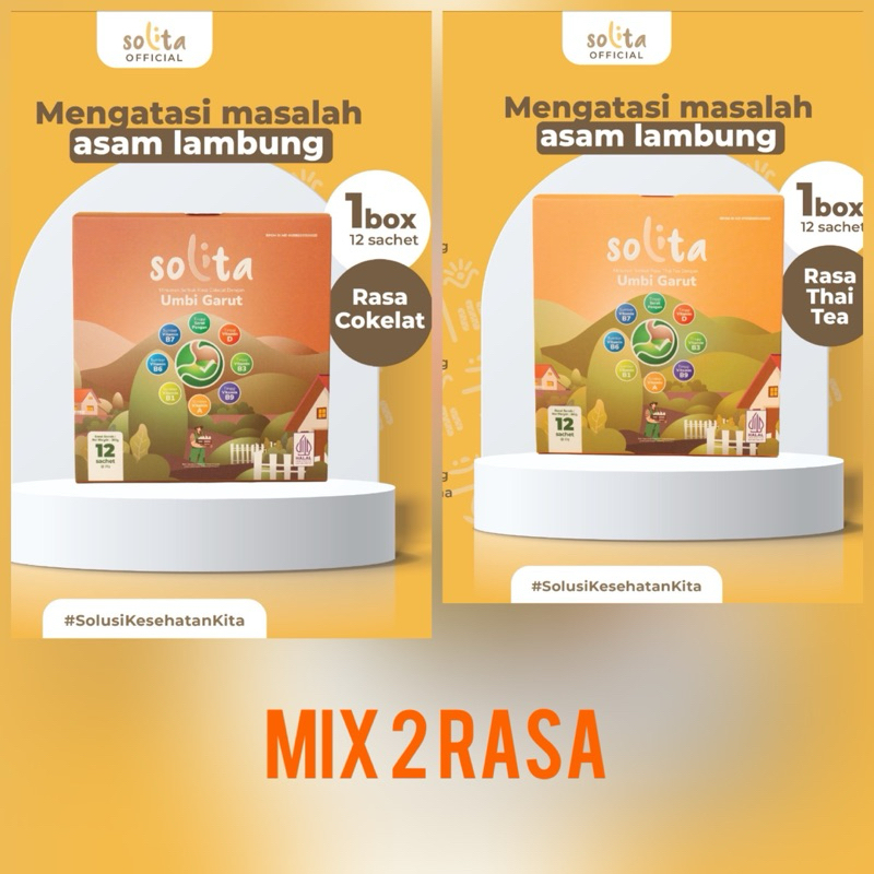 

SOLITA - Minuman Serbuk Umbi Garut - Atasi Asam Lambung - 1 Box isi 12 Sachet