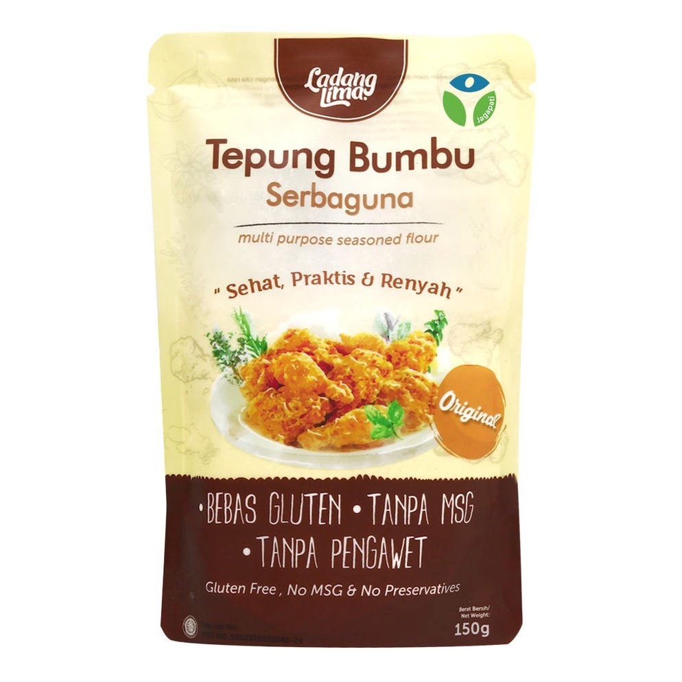 

[✌U90$] Tepung Bumbu Gluten 150g / Tepung Pisang Goreng / Tepung Bakwan/ Ladang Lima Bring it back