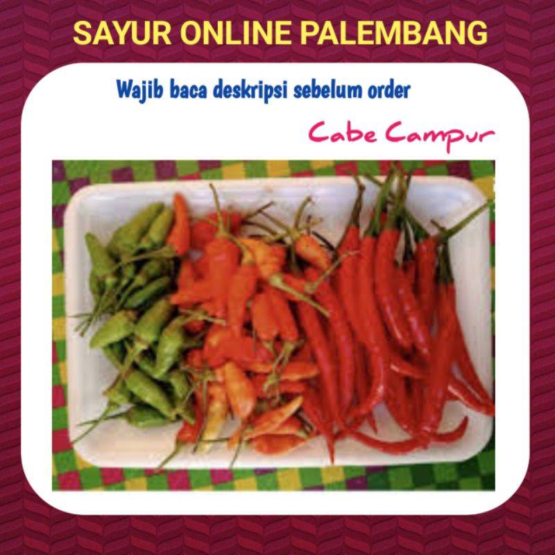 

Cabe Merah Campur Rawit Burung - Pasar Toko Sayur Online Palembang