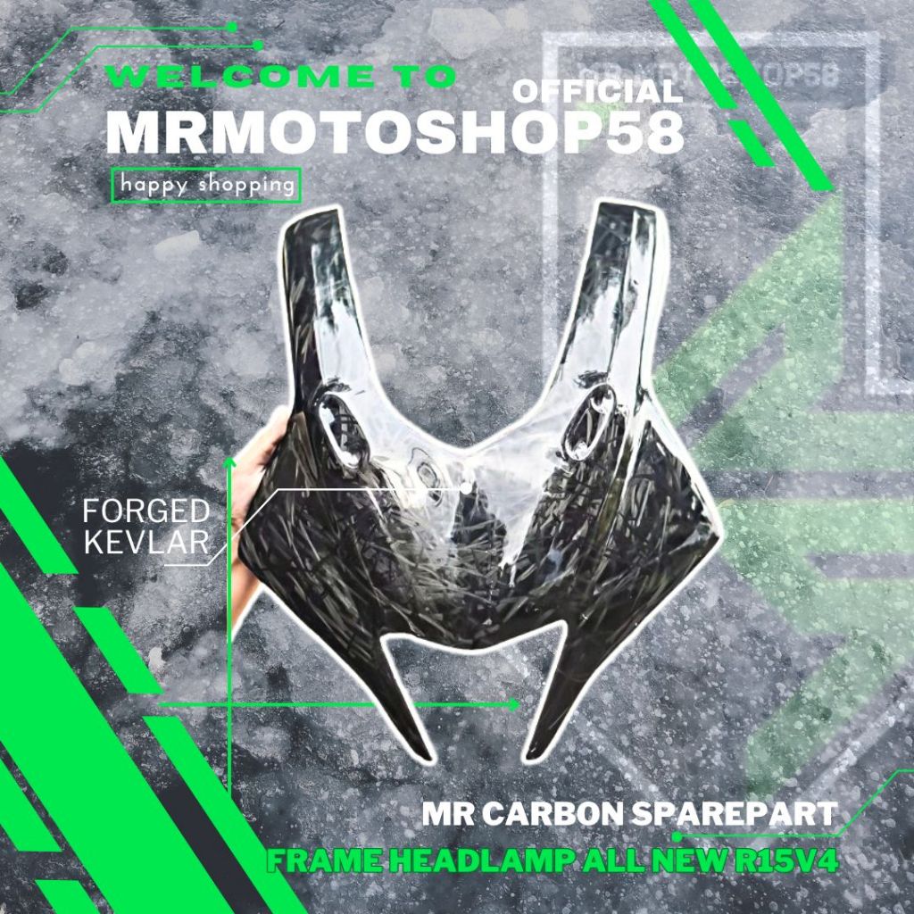 frame carbon r15v4 carbon headlamp carbon yamaha r15 vva r15v4 head cowl body fairing r15 vva kabon