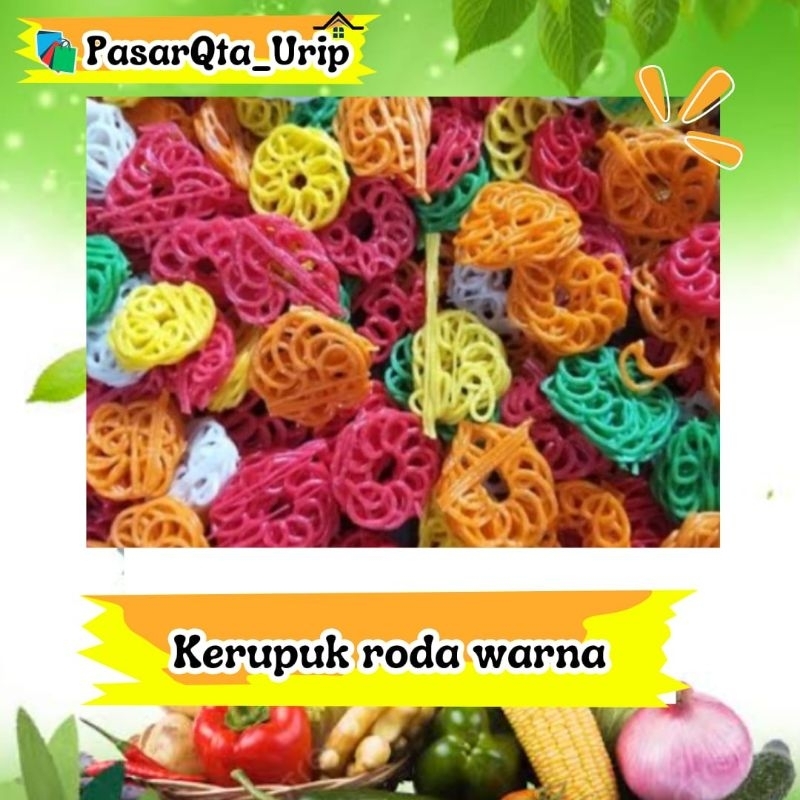 

Kerupuk roda kecil warna warni kerupuk seblak / pasar online makassar