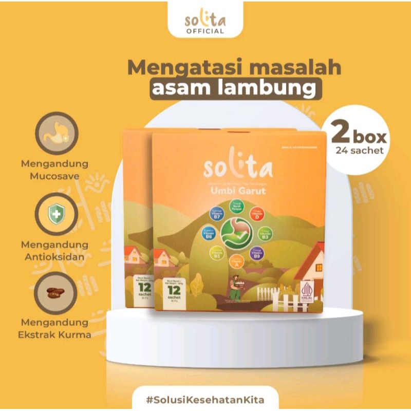 

SOLITA Minuman Serbuk Umbi Garut 2 Box (Isi 24 Sachets) Rasa Thai Tea