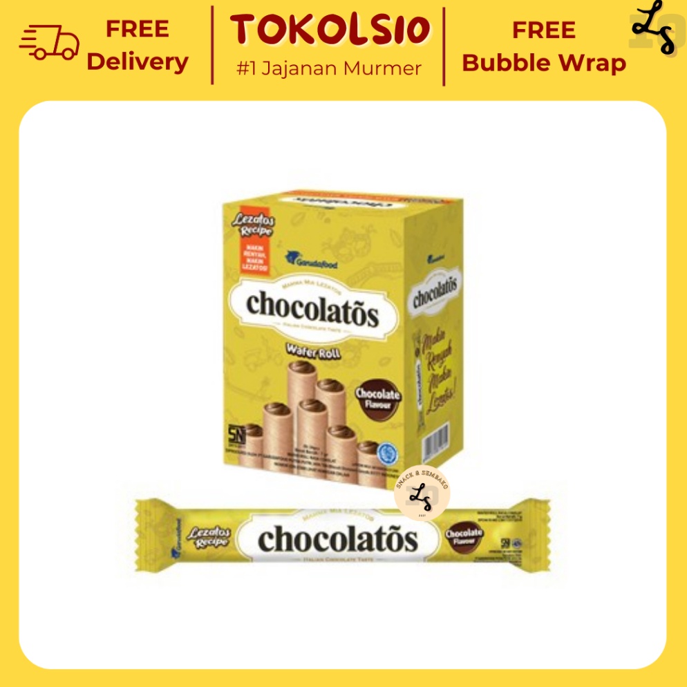 

H4rga T3rmurah Gery Chocolatos Wafer Cokelat Stick 500 Isi 24 pcs [20]