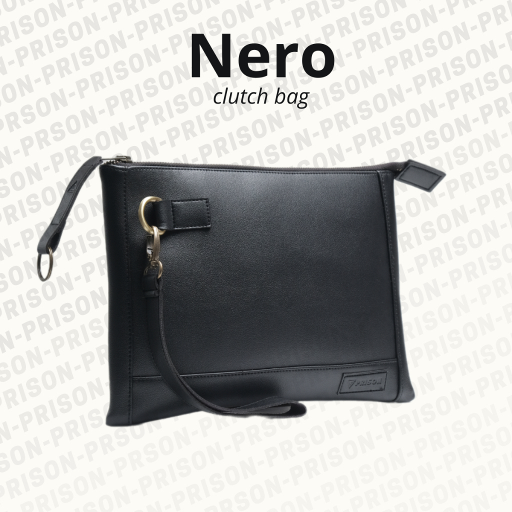 PRISON NERO Clutch bag Pria Wanita Handbag Kulit Tas iPad Clutch Bag handbag pria hand bag pria kuli