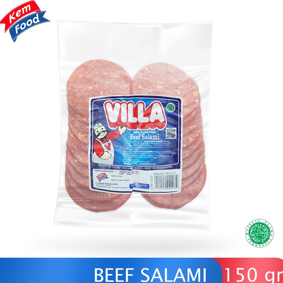 

[❂K17(] Villa Beef Salami 150 gr Potongan
