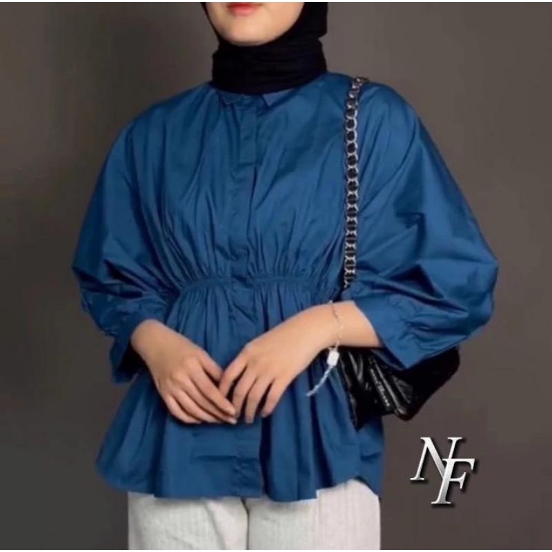 kemeja oversize wanita katun Alya shirt terbaru