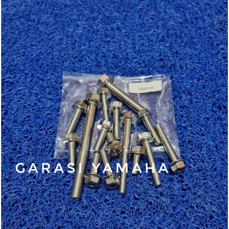 Baut cvt nouvo stainless 2 kunci baut probolt cvt nouvo z dan lele baut set cvt nouvo stainless 2 ku