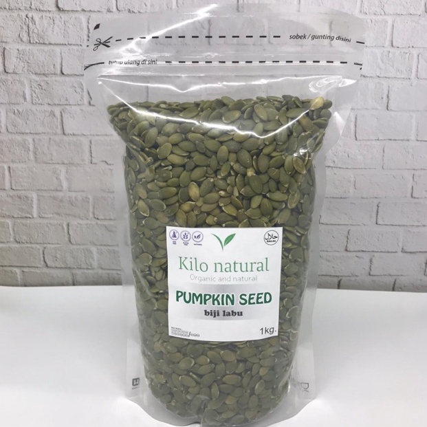

St0ck Bany4k Pumpkin Seed Raw 1kg / Biji Labu Mentah 1kg Weekend