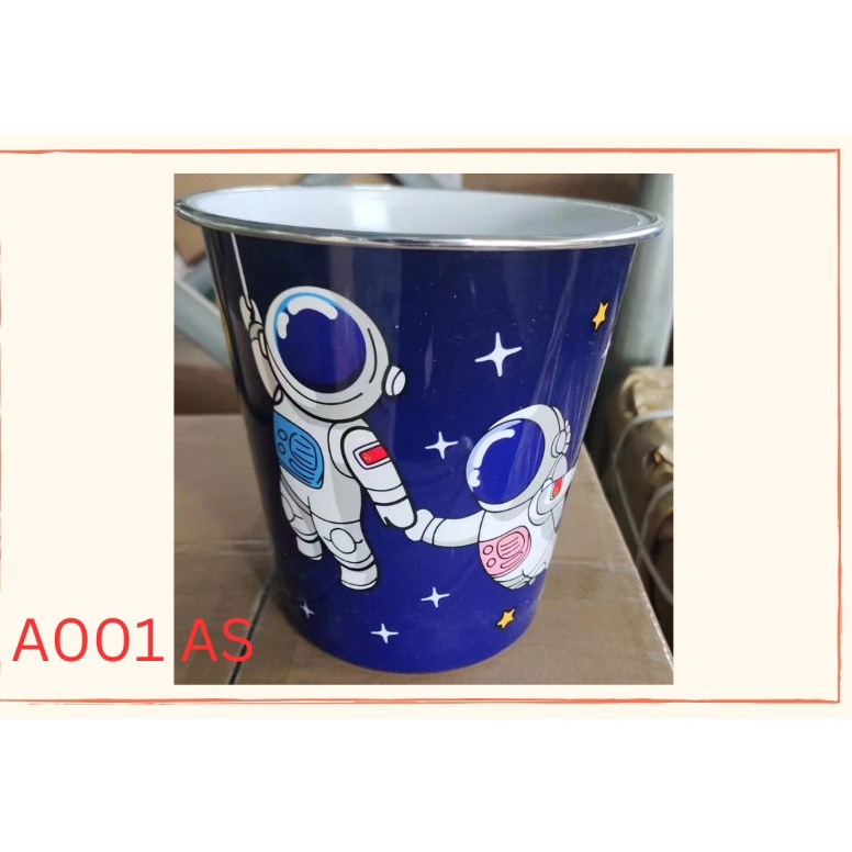 ☌ (2 PCS) TONG SAMPAH TEMPAT SAMPAH / WADAH SNACK BULAT KARAKTER GOODIEBAG AKSESORIS SOUVENIR ULANG 