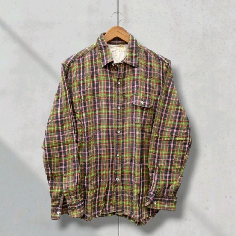 KEMEJA FLANNEL GLOBAL WORK