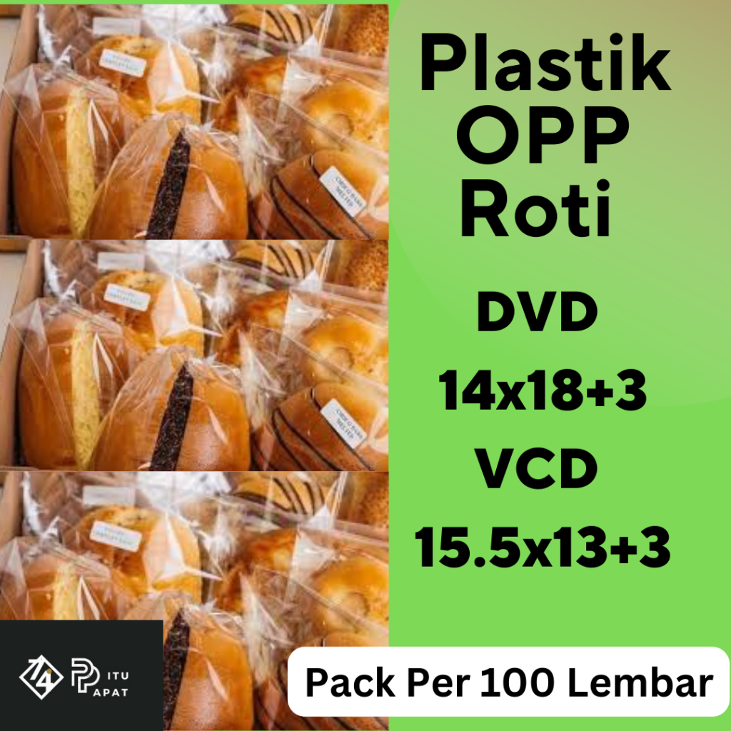 Plastik Opp Roti 15.5x13+3 (VCD) 14x18+3 (DVD)