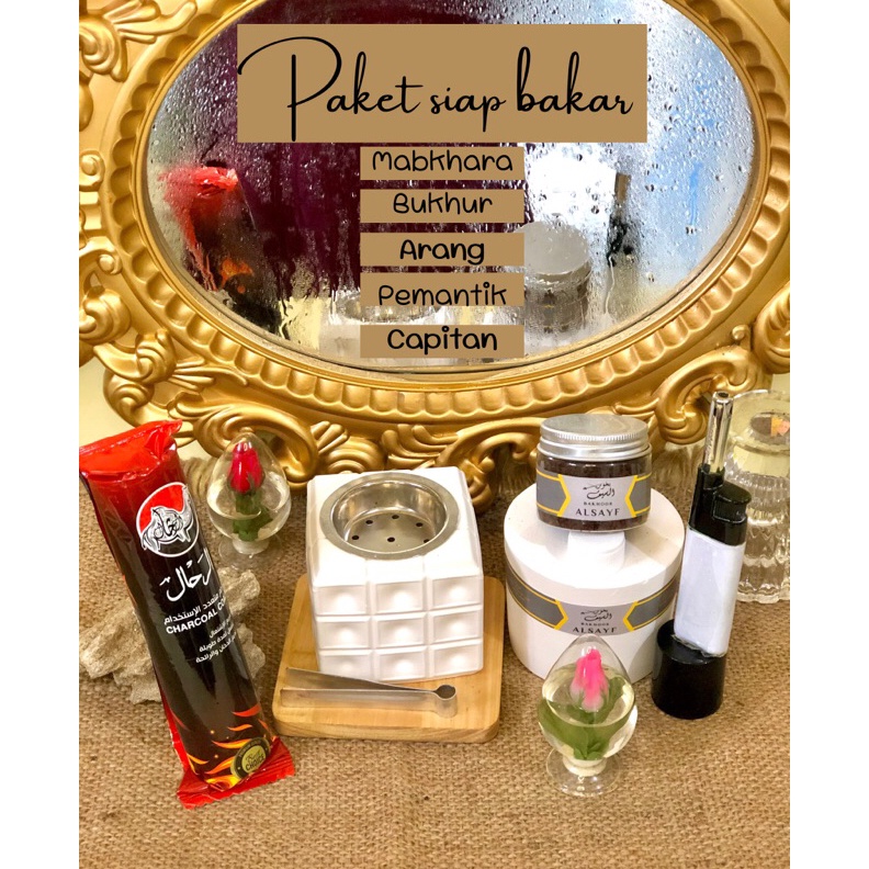 Star PAKET SIAP BAKAR / paket bukhur/paket dupa/ tempat bukhur arab /paket bakhoor / prapen Tempat B