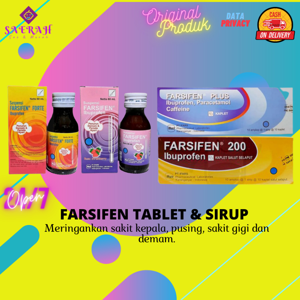 ❤Alesha❤ Farsifen Sirup | Farsifen Forte | Farsifen Plus | Farsifen 200 | Demam Pusing