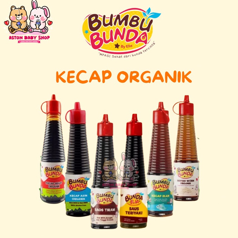 

EAF Bumbu Bunda Elia Kecap Organik Non MSG Kecap Manis/Kecap Asin/Minyak Wijen/Saos Tiram/Kecap Ikan/Saos Teriyaki 71