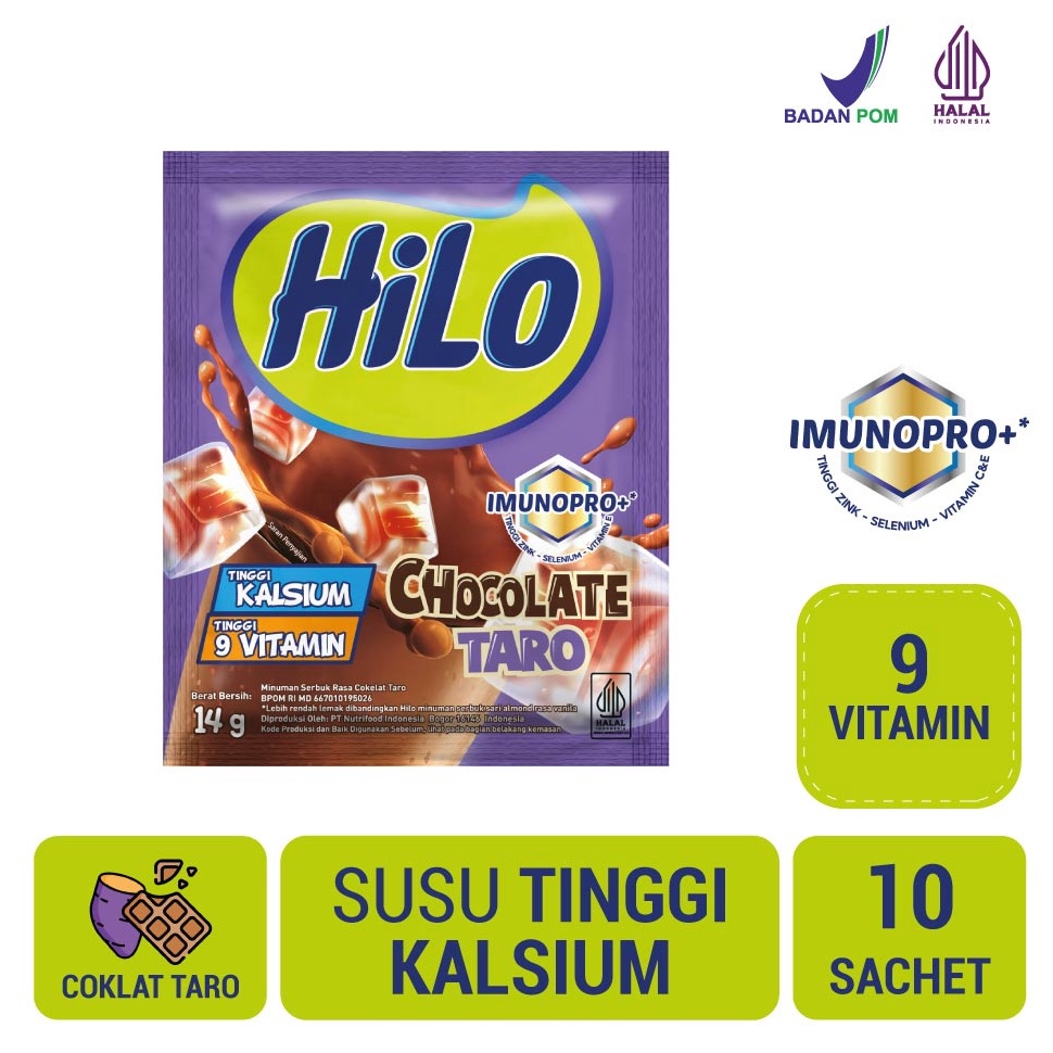 

Readii Stock Hilo Chocolate Taro 10 sachet - Minuman Serbuk [96]