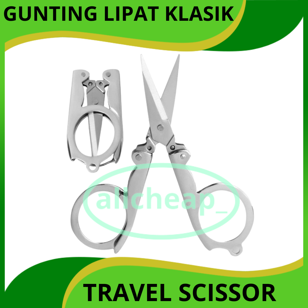 

DM - Gunting Lipat Mini Stainless Steel Klasik Travel Scissor SKU 0286