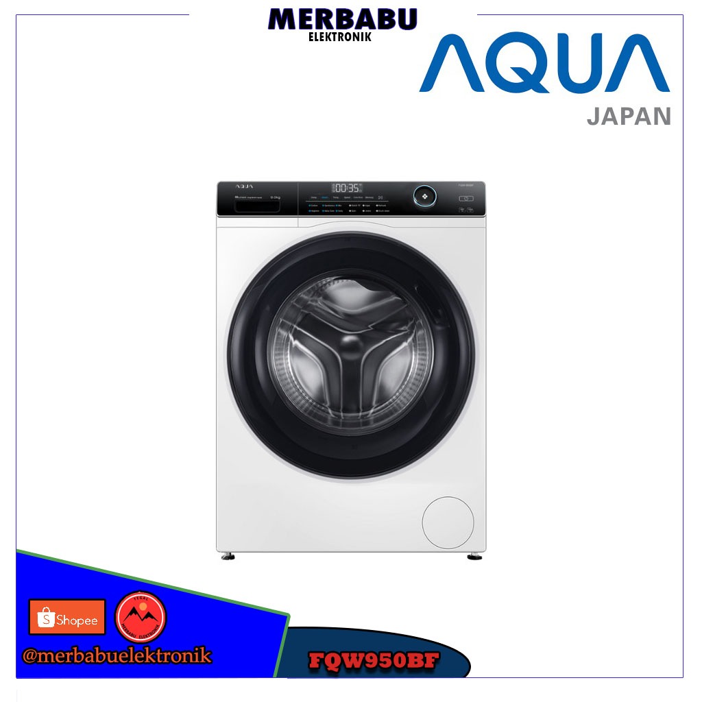 MESIN CUCI FRONT LOADING AQUA JAPAN FQW 950 BF 9 KG
