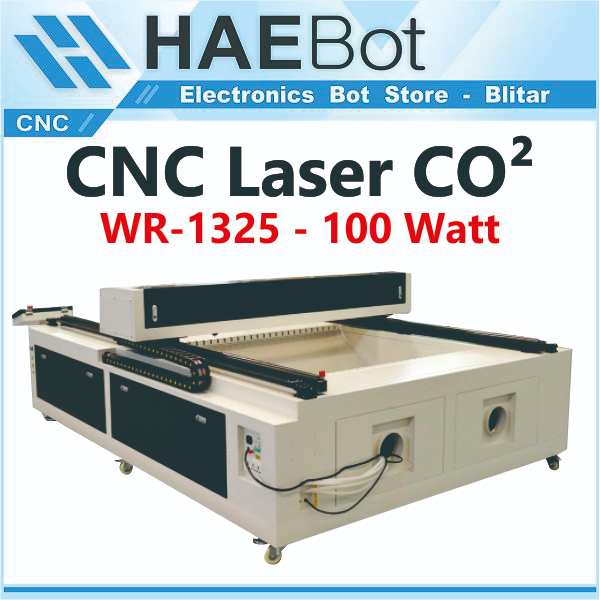 [HAEBOT] CNC Laser Cutting CO2 1325 130x250 100W 100 Watt Ruida Chiller Mesin Grafir Engraving Ukir 