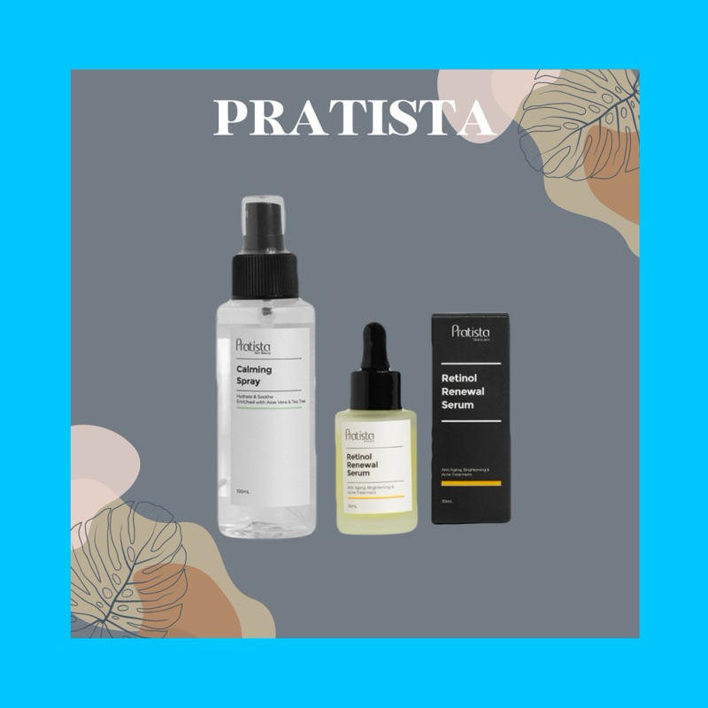 Retinol Renewal Serum Pratista || Pratista Calming Spray Face Mist Pratista