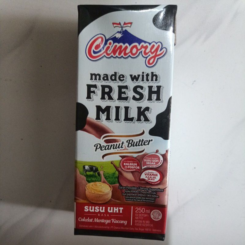 

Cimory Peanut Butter Susu UHT Cokelat Mentega Kacang 250ml