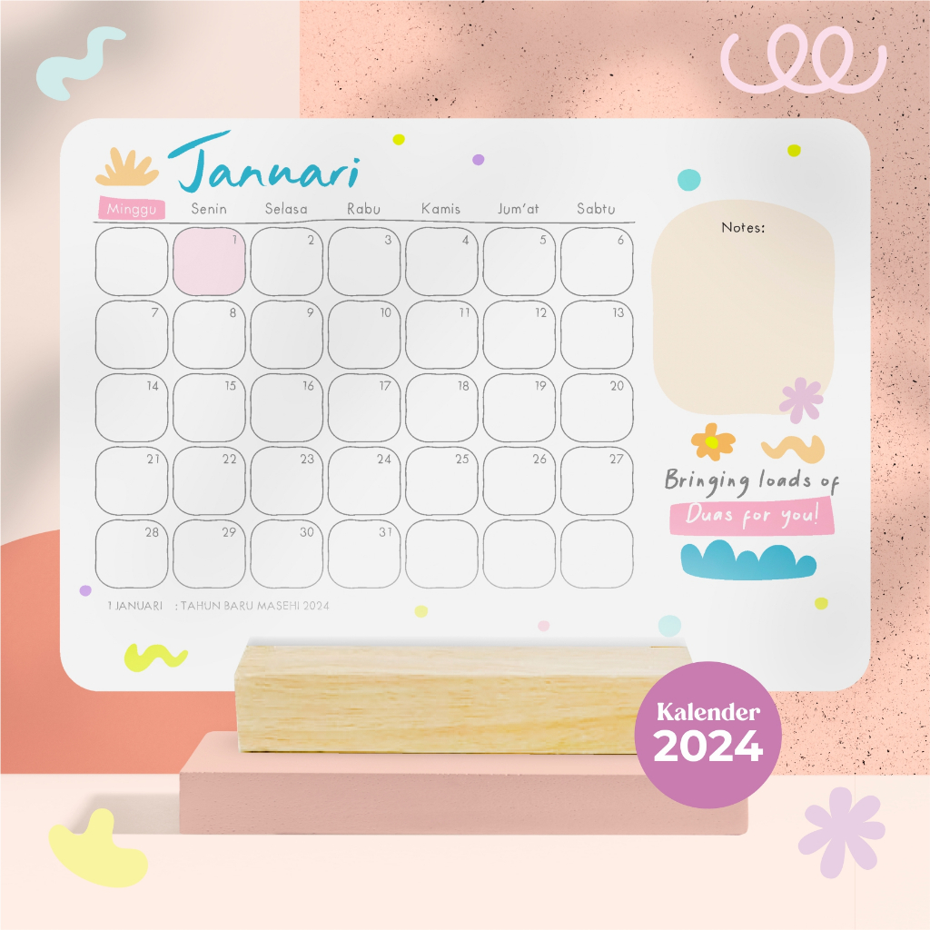 

2024 CALENDAR PLANNER | KALENDER 2024 AESTHETIC BISA UNTUK PLANNER/SCHEDULE A5 | DESK CALENDAR | KALENDER MEJA | KALENDER DUDUK | KALENDER DINDING