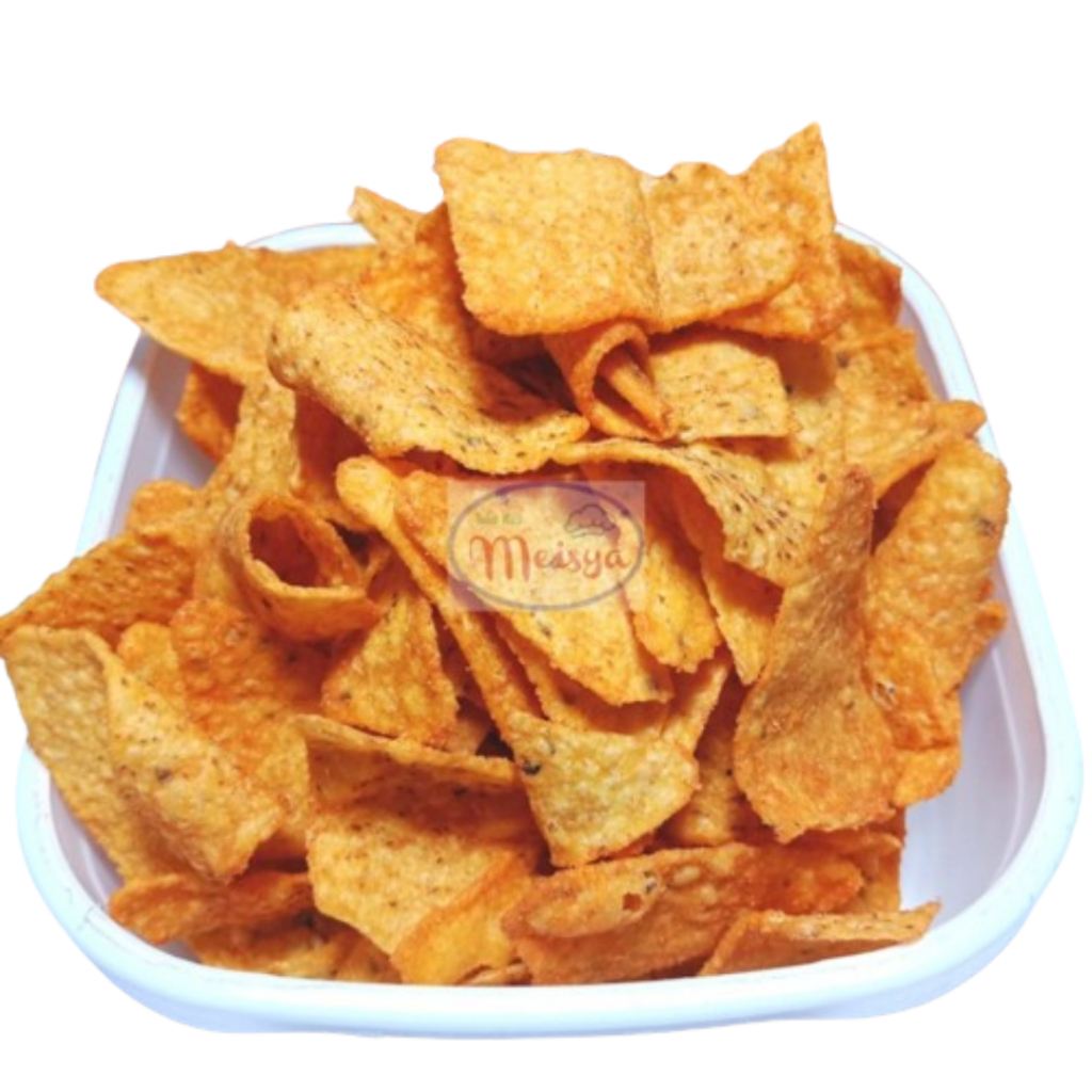 

Happy Tos Keripik TORTILLA BALADO BBQ Snack Kiloan