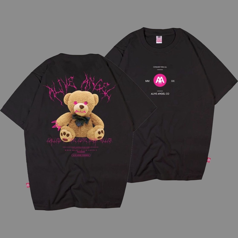 Ready Now4a4Zo TEDDY BEAR VAMPIR / KAOS DISTRO / TSHIRT / ALIVE ANGEL / CASUAL / STREETWEAR / ATASAN
