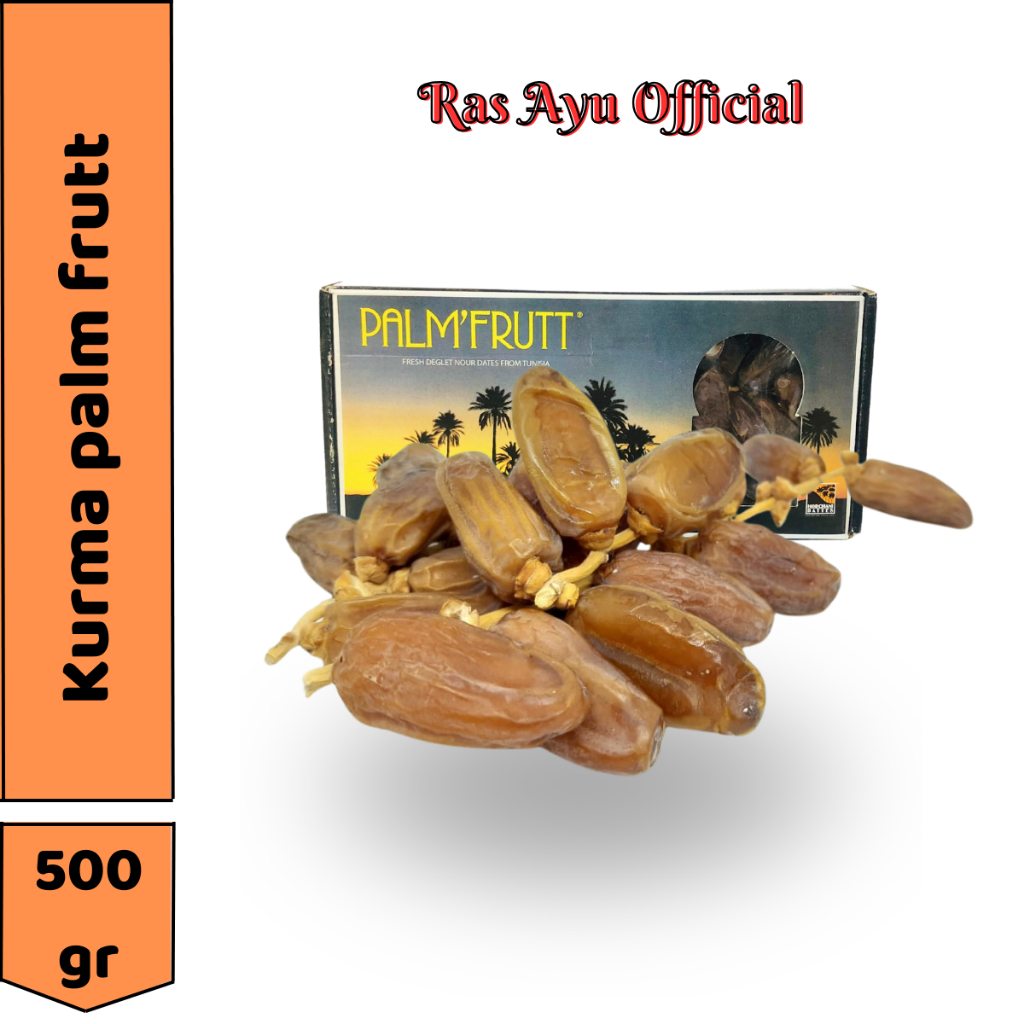 

KURMA PALM FRUTT 500g/ KURMA PALM FRUIT / KURMA TUNISIA TANGKAI / PALMFRUTT