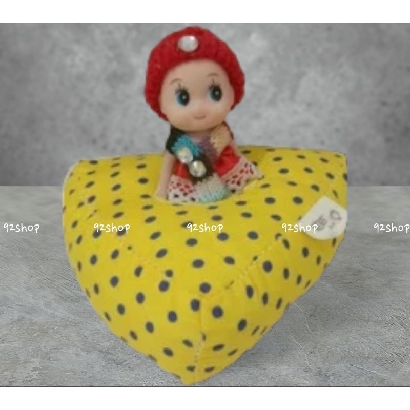 Boneka baby + tatakan boneka boneka pajangan mobil boneka mini doll