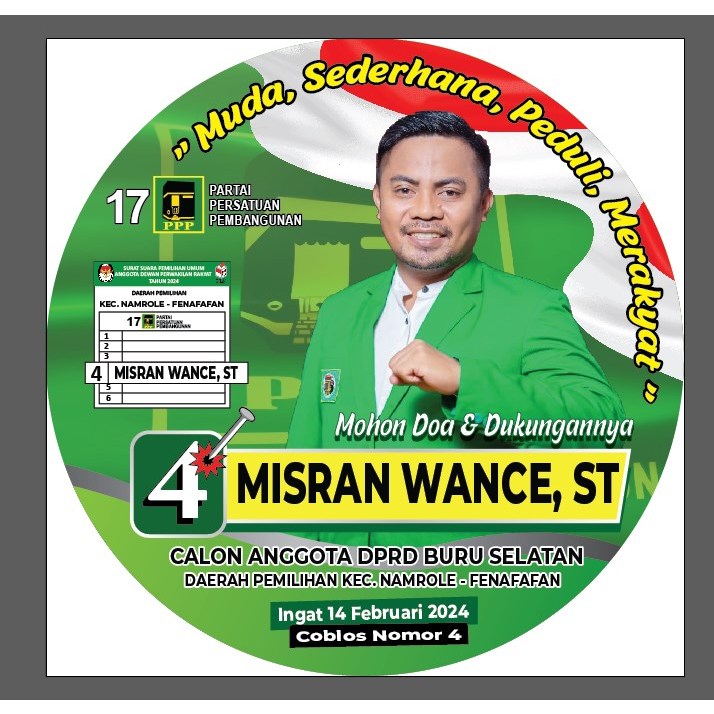 

Stiker custom diameter 25cm