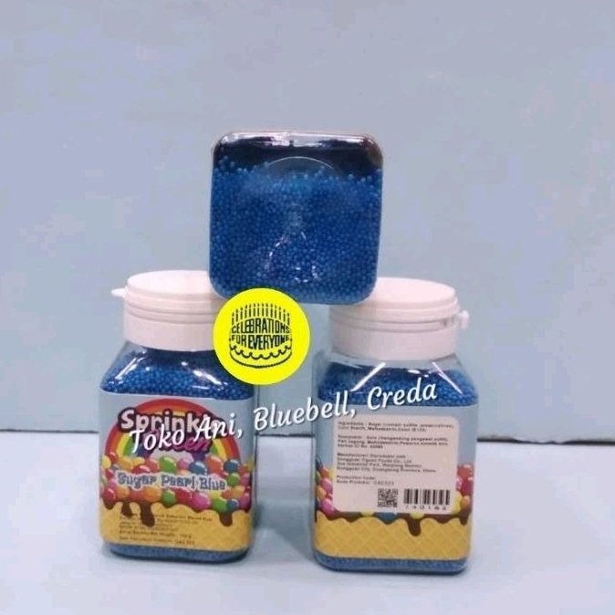 

Sprinkle blue nonpareils, botol 100gr ( BLU3132-R2)