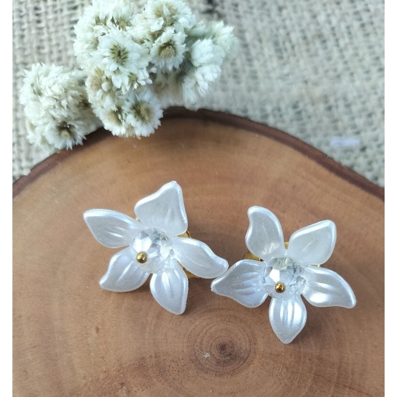 Anting Hijab / Anting Klip Hijab / Anting Jepit Hijab