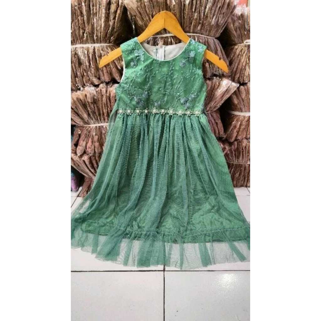Baju pesta anak / Dress pesta anak / gaun pesta anak murah/dress lengan pendek