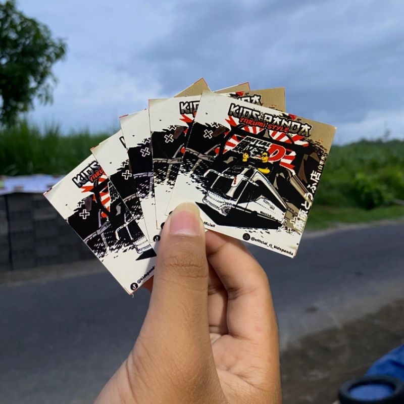 

paket 6 pcs sticker kids panda jetbus 5 ORI - stiker tunggal jaya kids panda JB 5 murah